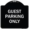 Signmission Guest Parking Only Heavy-Gauge Aluminum Architectural Sign, 18" x 18", BW-1818-23929 A-DES-BW-1818-23929 - alternate 1